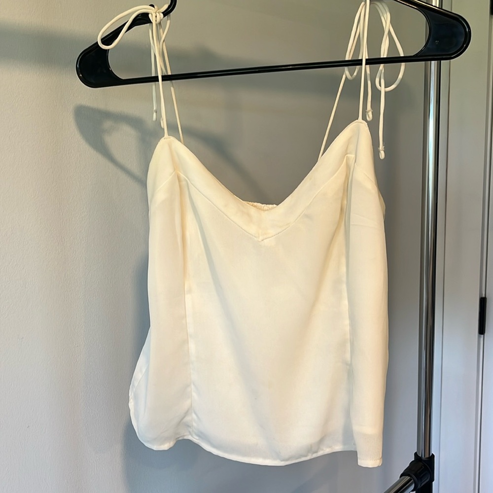 Women’s Abercrombie and Fitch white tank top
